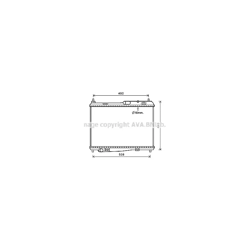 Radiateur, refroidissement du moteur AVA QUALITY COOLING FD2620