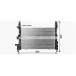 Radiateur, refroidissement du moteur AVA QUALITY COOLING FD2665 - Visuel 1