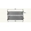 Radiateur, refroidissement du moteur AVA QUALITY COOLING FD2679 - Visuel 1