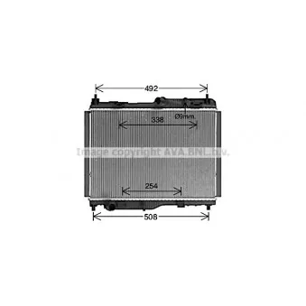 Radiateur, refroidissement du moteur AVA QUALITY COOLING FD2681
