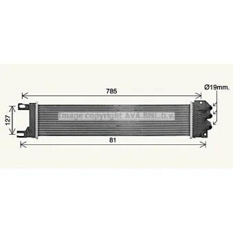 Radiateur, refroidissement du moteur AVA QUALITY COOLING FD2687