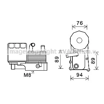 Radiateur d'huile AVA QUALITY COOLING FD3598H