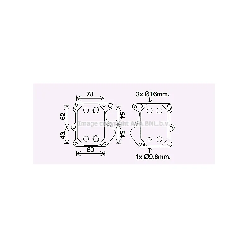 Radiateur d'huile AVA QUALITY COOLING FD3625