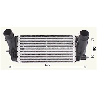 Intercooler, échangeur AVA QUALITY COOLING FD4658