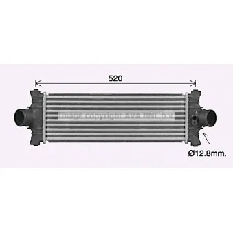 Intercooler, échangeur AVA QUALITY COOLING FD4677