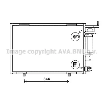 Condenseur, climatisation AVA QUALITY COOLING FD5615D