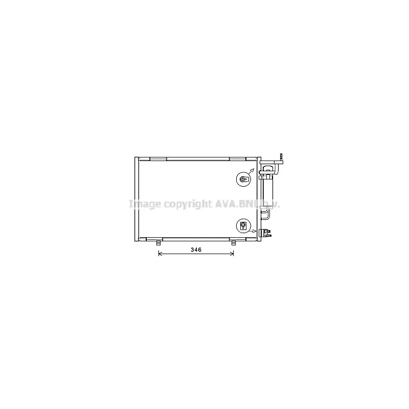 Condenseur, climatisation AVA QUALITY COOLING FD5615D