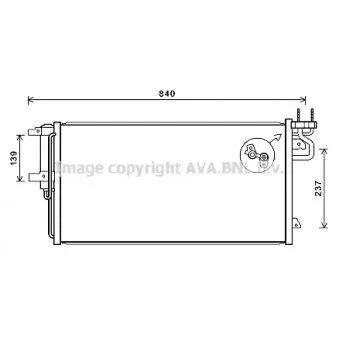 Condenseur, climatisation AVA QUALITY COOLING FD5617D