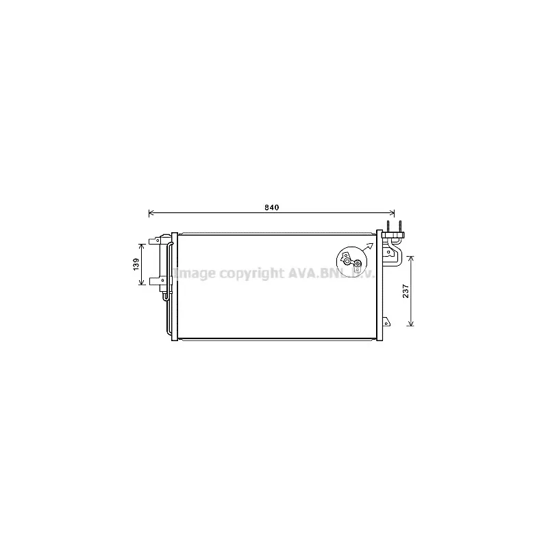 Condenseur, climatisation AVA QUALITY COOLING FD5617D