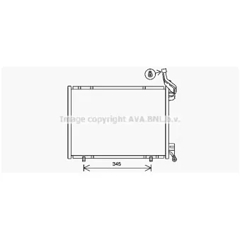 Condenseur, climatisation AVA QUALITY COOLING FD5640