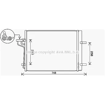Condenseur, climatisation AVA QUALITY COOLING FD5647D