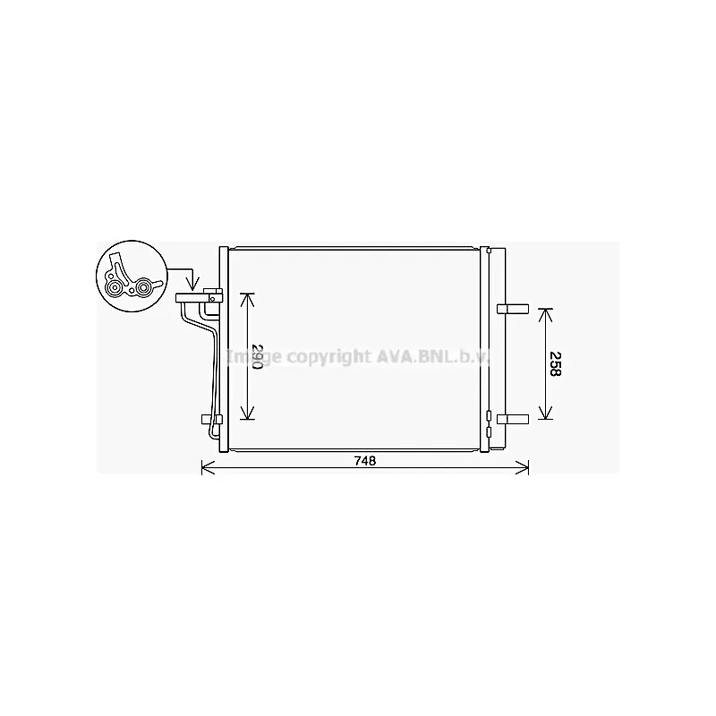 Condenseur, climatisation AVA QUALITY COOLING FD5647D