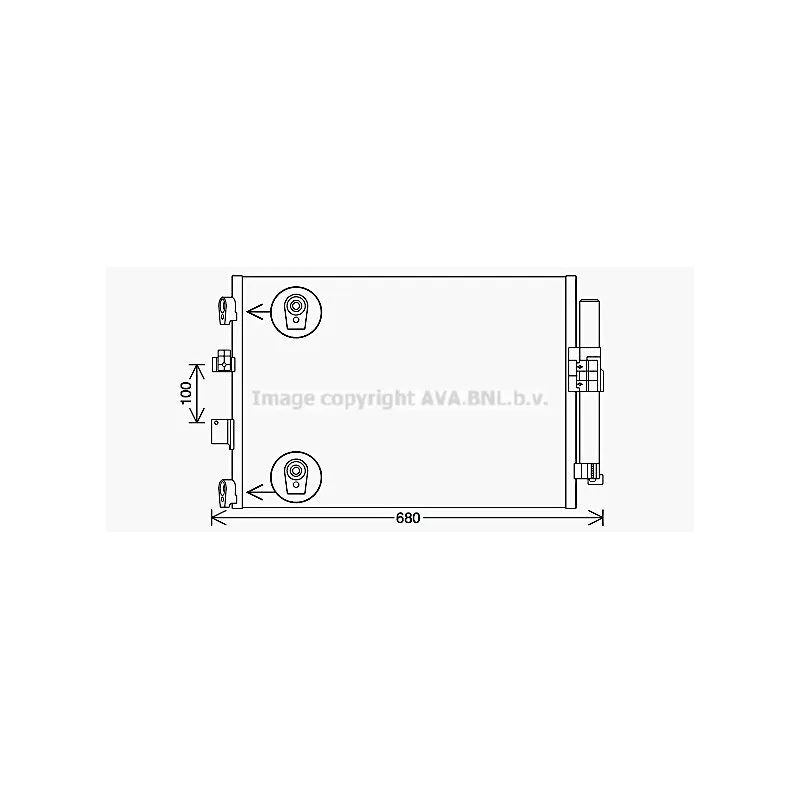 Condenseur, climatisation AVA QUALITY COOLING FD5654D