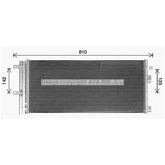 Condenseur, climatisation AVA QUALITY COOLING FD5659D
