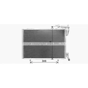 Condenseur, climatisation AVA QUALITY COOLING FD5673