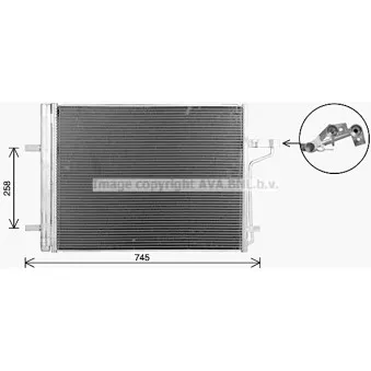 Condenseur, climatisation AVA QUALITY COOLING FD5694D