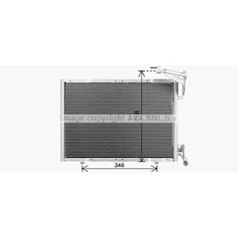 Condenseur, climatisation AVA QUALITY COOLING FD5695