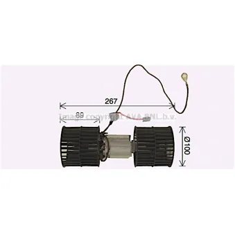 Moteur électrique, pulseur d'air habitacle AVA QUALITY COOLING FD8652
