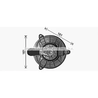 Moteur électrique, pulseur d'air habitacle AVA QUALITY COOLING FD8668