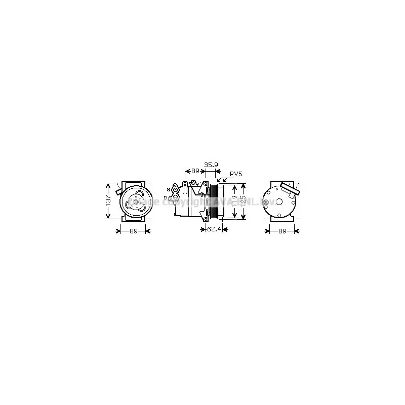 Compresseur, climatisation AVA QUALITY COOLING FDAK433