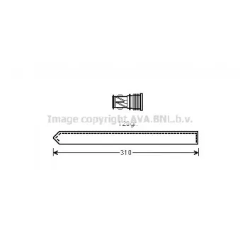 Filtre déshydratant, climatisation AVA QUALITY COOLING FDD616