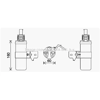Filtre déshydratant, climatisation AVA QUALITY COOLING FDD650