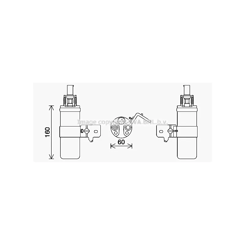 Filtre déshydratant, climatisation AVA QUALITY COOLING FDD650