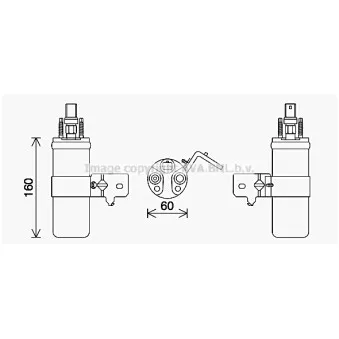 Filtre déshydratant, climatisation AVA QUALITY COOLING FDD651