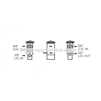 Détendeur, climatisation AVA QUALITY COOLING FE1005