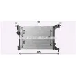 Radiateur, refroidissement du moteur AVA QUALITY COOLING FT2470 - Visuel 1