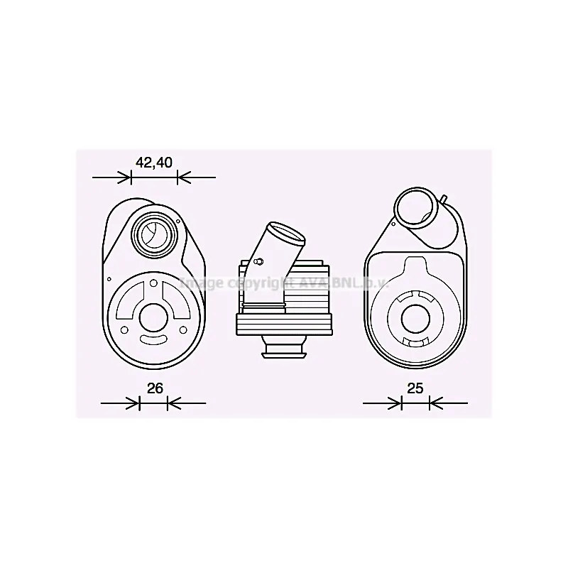 Radiateur d'huile AVA QUALITY COOLING FT3610