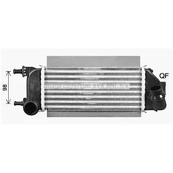 Intercooler, échangeur AVA QUALITY COOLING FT4467