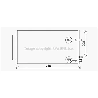 Condenseur, climatisation AVA QUALITY COOLING FT5462D