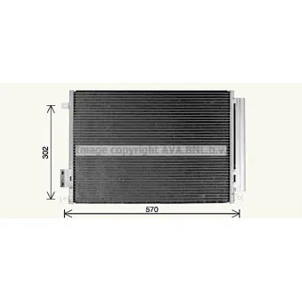 Condenseur, climatisation AVA QUALITY COOLING FT5471D