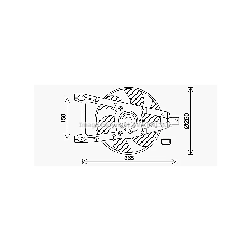 Ventilateur, refroidissement du moteur AVA QUALITY COOLING FT7612