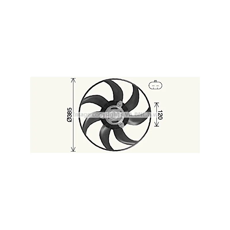 Ventilateur, refroidissement du moteur AVA QUALITY COOLING FT7617