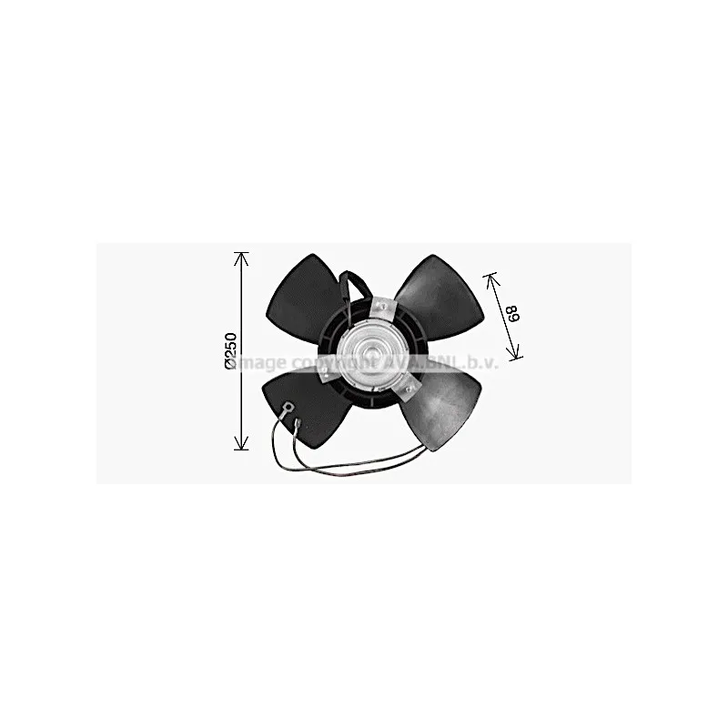 Ventilateur, refroidissement du moteur AVA QUALITY COOLING FT7618