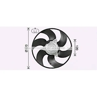 Ventilateur, refroidissement du moteur AVA QUALITY COOLING FT7619