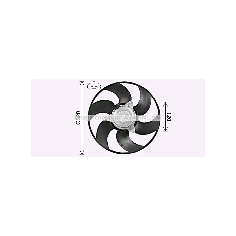 Ventilateur, refroidissement du moteur AVA QUALITY COOLING FT7619