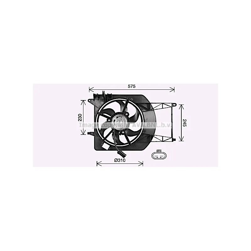 Ventilateur, refroidissement du moteur AVA QUALITY COOLING FT7620