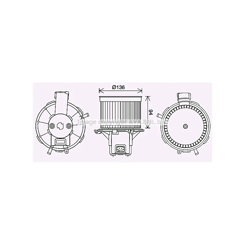 Moteur électrique, pulseur d'air habitacle AVA QUALITY COOLING FT8465