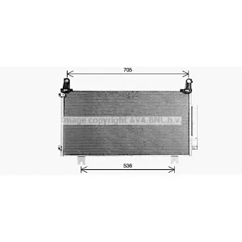 Condenseur, climatisation AVA QUALITY COOLING HD5328D