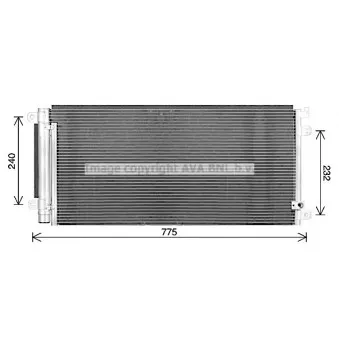 Condenseur, climatisation AVA QUALITY COOLING HD5330D