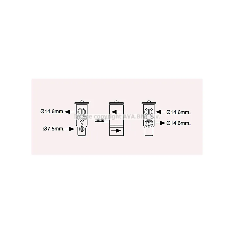 Détendeur, climatisation AVA QUALITY COOLING HY1458