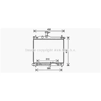 Radiateur, refroidissement du moteur AVA QUALITY COOLING HY2453