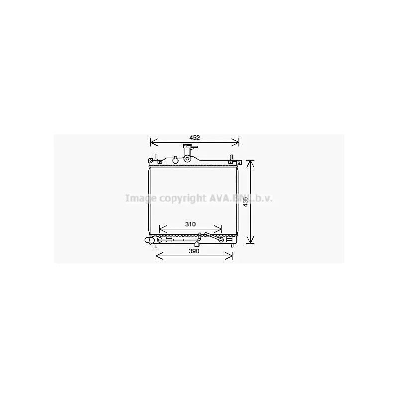 Radiateur, refroidissement du moteur AVA QUALITY COOLING HY2453