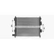 Radiateur, refroidissement du moteur AVA QUALITY COOLING HY2488 - Visuel 2