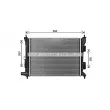 Radiateur, refroidissement du moteur AVA QUALITY COOLING HY2494 - Visuel 2