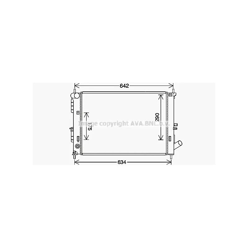 Radiateur, refroidissement du moteur AVA QUALITY COOLING HY2495