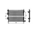 Radiateur, refroidissement du moteur AVA QUALITY COOLING HY2578 - Visuel 1